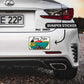 Long trips Bumper Sticker waterproof vinyl decal for laptop, bike, car & bottle