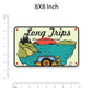 Long trips Bumper Sticker waterproof vinyl decal for laptop, bike, car & bottle