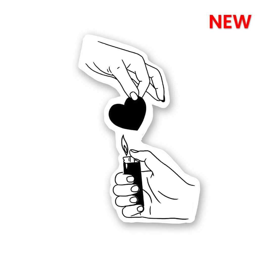 Love Burn Sticker - Stickers | STICK IT UP