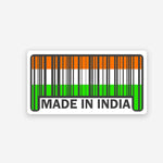 Made in India sticker waterproof vinyl decal for laptop, bike, car & bottle