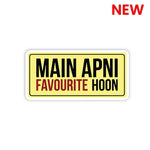 Main Apni Favourite Hoon Sticker waterproof vinyl decal for laptop, bike, car & bottle
