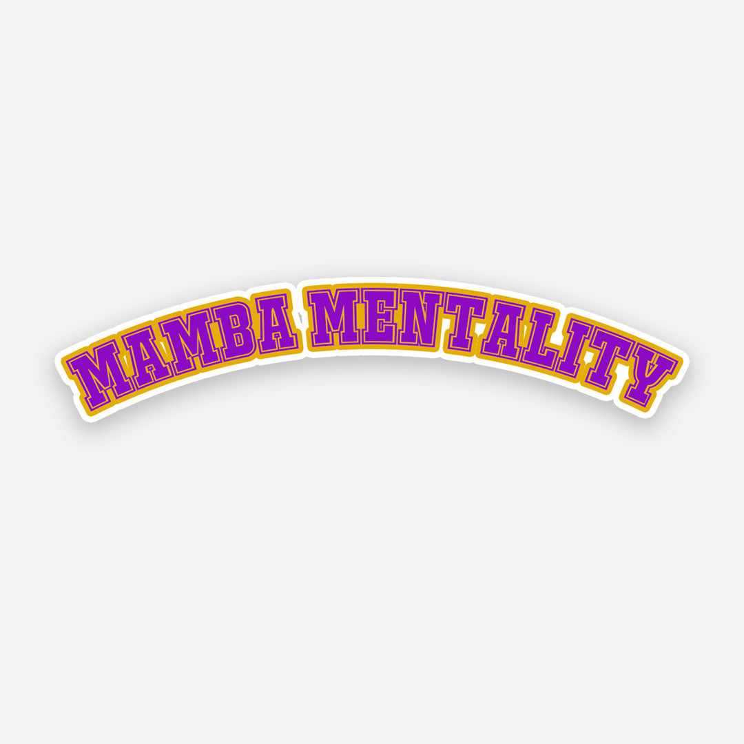Mamba Mentality sticker waterproof vinyl decal for laptop, bike, car & bottle