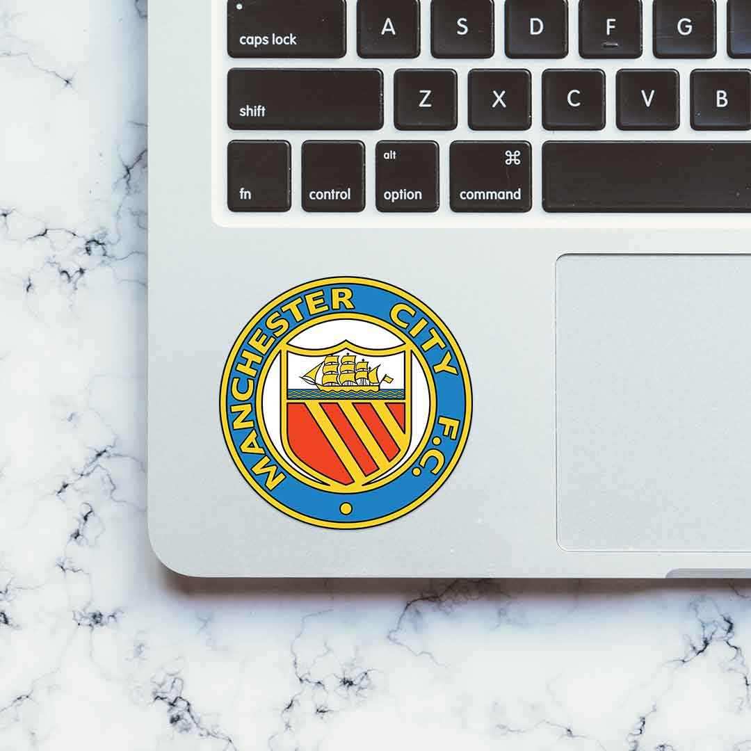 Manchester City F.C. Sticker waterproof vinyl decal for laptop, bike, car & bottle