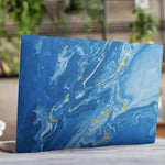 Marble Blue Laptop Skin waterproof vinyl decal for laptop, bike, car & bottle