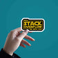 May Stack Overflow Sticker waterproof vinyl decal for laptop, bike, car & bottle