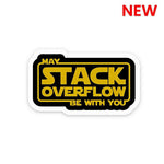 May Stack Overflow Sticker waterproof vinyl decal for laptop, bike, car & bottle