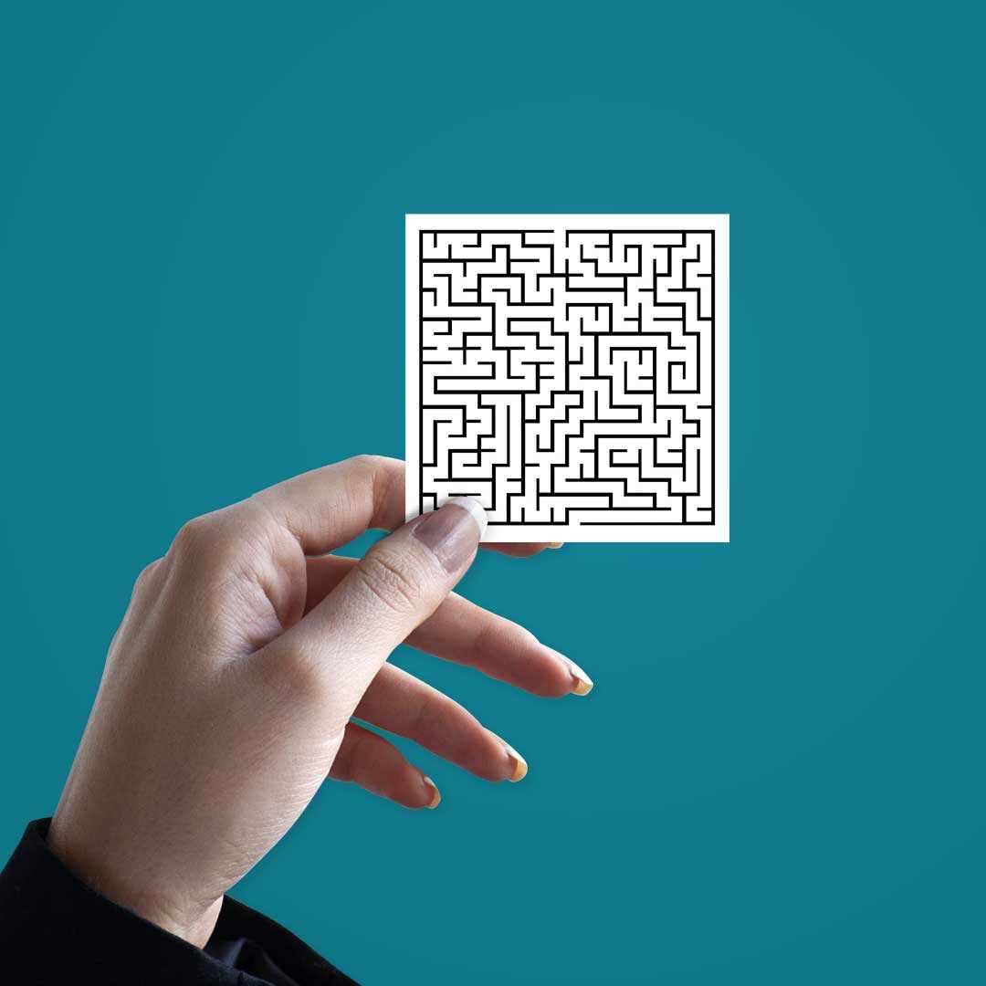 Maze Sticker waterproof vinyl decal for laptop, bike, car & bottle