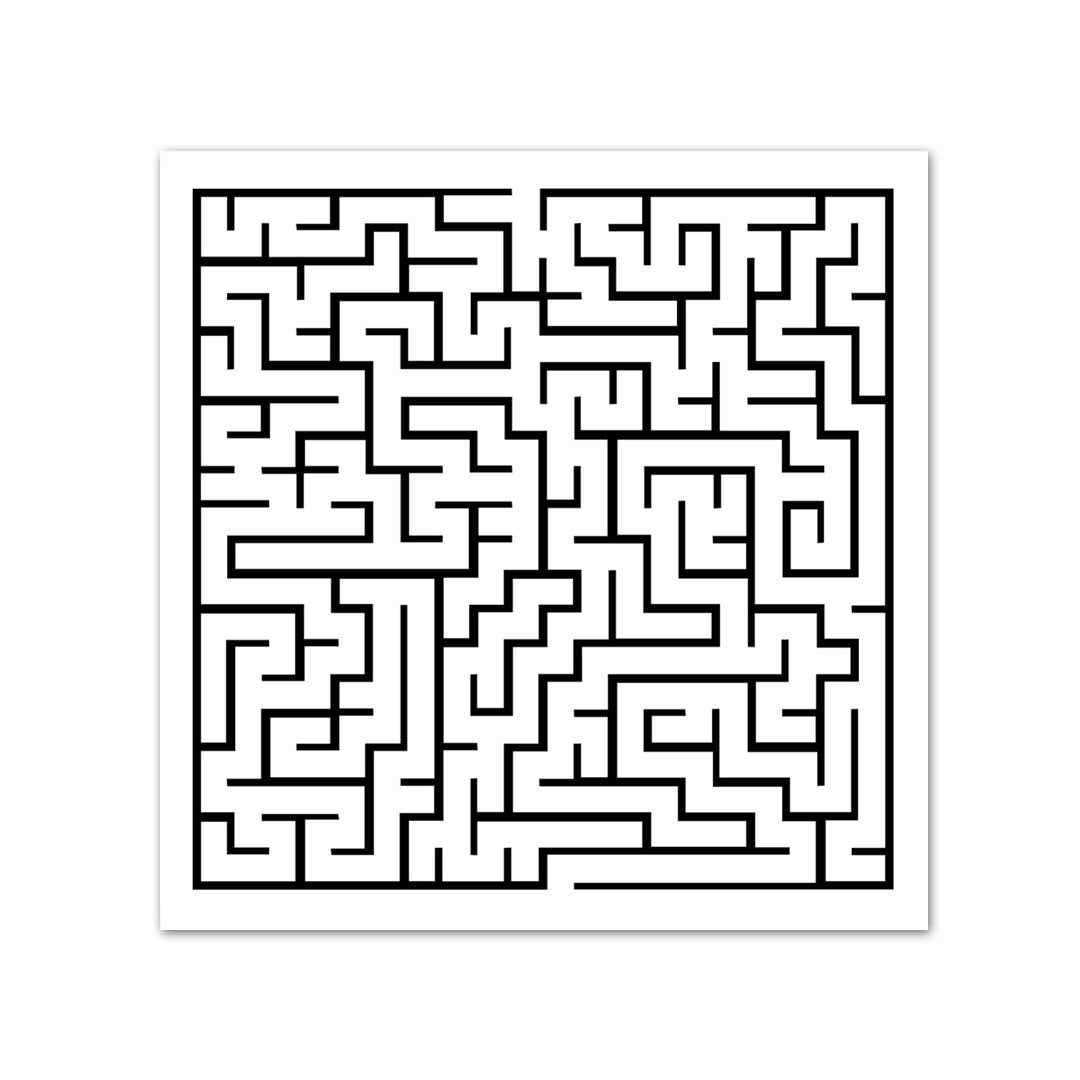 Maze Sticker waterproof vinyl decal for laptop, bike, car & bottle
