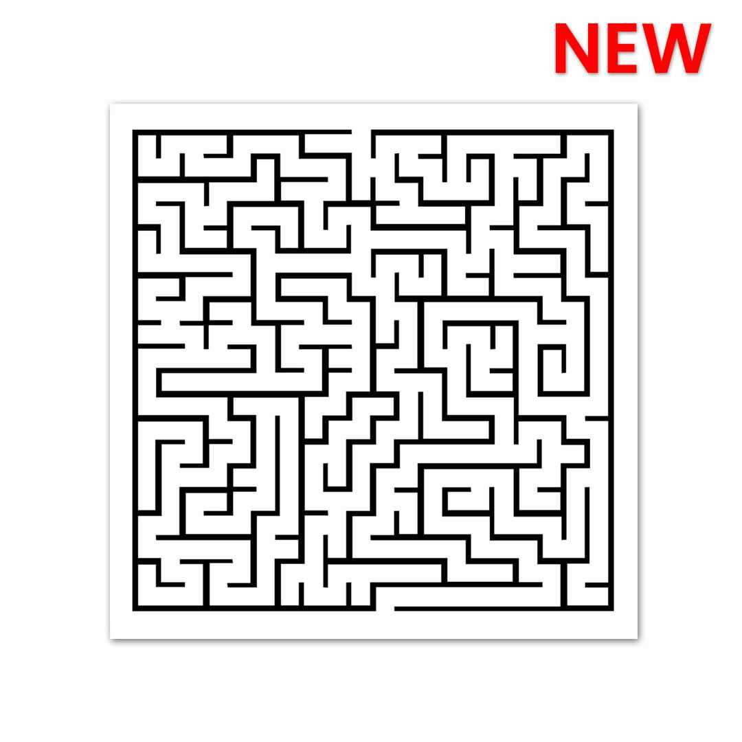 Maze Sticker waterproof vinyl decal for laptop, bike, car & bottle