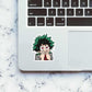 Midoriya Sticker waterproof vinyl decal for laptop, bike, car & bottle