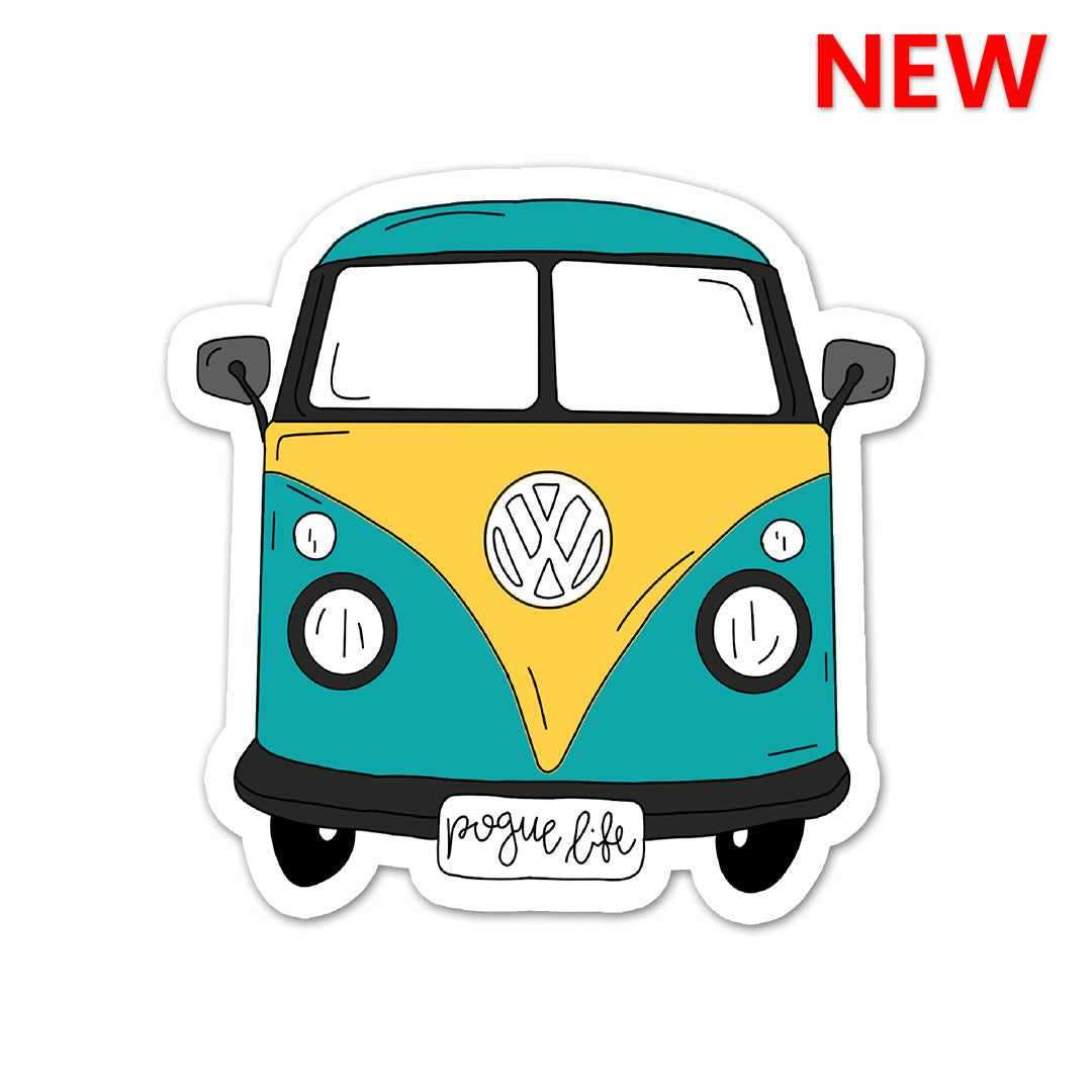 Mini Bus Sticker waterproof vinyl decal for laptop, bike, car & bottle