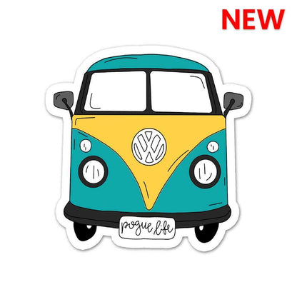 Mini Bus Sticker waterproof vinyl decal for laptop, bike, car & bottle