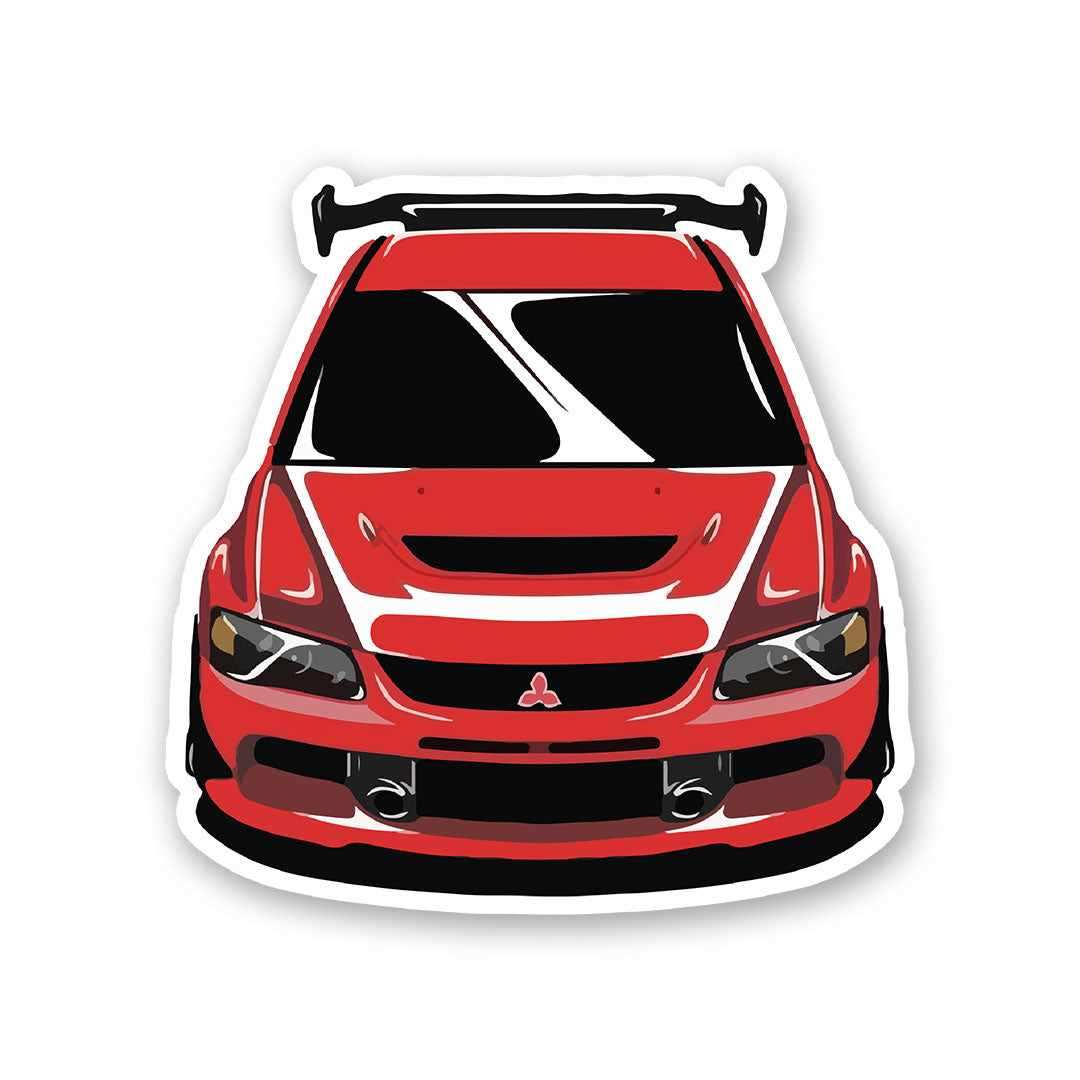 Mitsubishi Lancer Sticker waterproof vinyl decal for laptop, bike, car & bottle