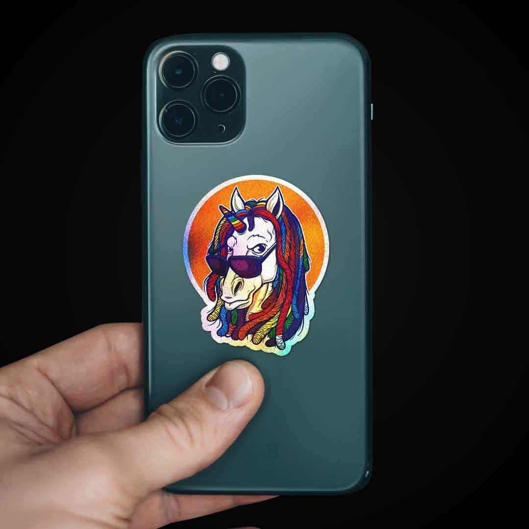 Unicorn Diamond Dust Sticker | STICK IT UP