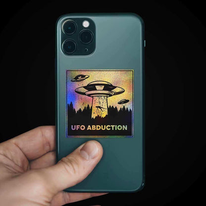 UFO Abduction Diamond Dust Sticker | STICK IT UP