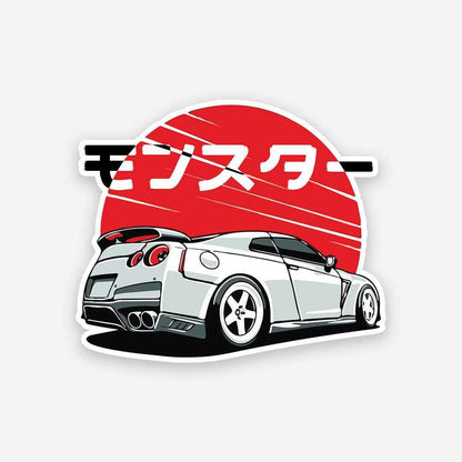 Monster Car sticker - STICK IT UP