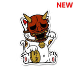Monster Cat Sticker waterproof vinyl decal for laptop, bike, car & bottle