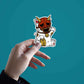 Monster Cat Sticker waterproof vinyl decal for laptop, bike, car & bottle