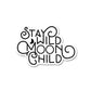 Moon child Sticker waterproof vinyl decal for laptop, bike, car & bottle