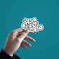 Moon child Sticker waterproof vinyl decal for laptop, bike, car & bottle