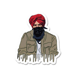 Moosewala Sticker waterproof vinyl decal for laptop, bike, car & bottle