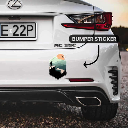 Mountain Adventure Bumper Sticker - STICK IT UP