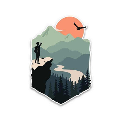 Mountain Adventure Bumper Sticker - STICK IT UP
