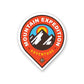 Mountain Expedition Sticker waterproof vinyl decal for laptop, bike, car & bottle