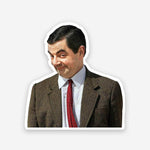 Mr Bean Meme Face sticker waterproof vinyl decal for laptop, bike, car & bottle