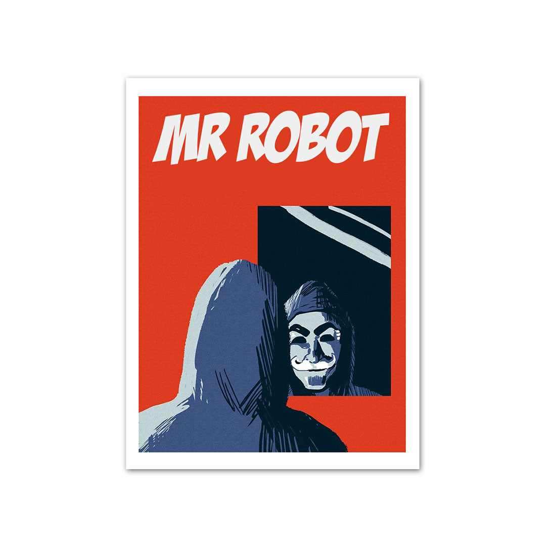 Mr.Robot Sticker waterproof vinyl decal for laptop, bike, car & bottle
