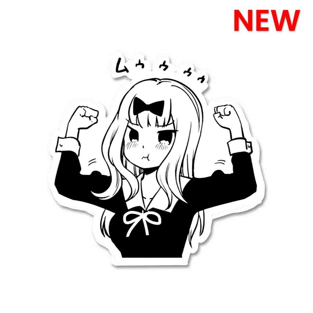 Muscular Anya Sticker waterproof vinyl decal for laptop, bike, car & bottle