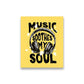 Music Soothes My Soul Sticker waterproof vinyl decal for laptop, bike, car & bottle