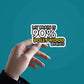 My Brain is Bollywood lyrics sticker waterproof vinyl decal for laptop, bike, car & bottle