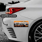 MY DRIVING SCARES ME TOO Bumper Sticker waterproof vinyl decal for laptop, bike, car & bottle