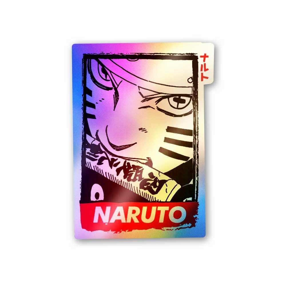Naruto Holographic Stickers waterproof vinyl decal for laptop, bike, car & bottle