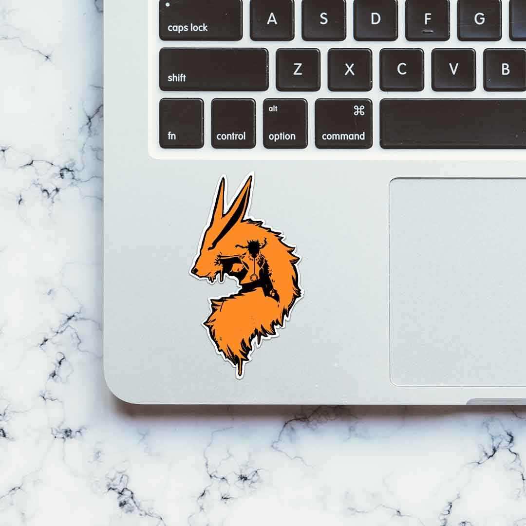 Naruto kurama 2 Sticker waterproof vinyl decal for laptop, bike, car & bottle