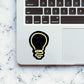 Neon Bulb Sticker waterproof vinyl decal for laptop, bike, car & bottle