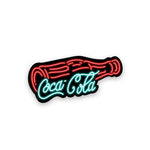 Neon Coca cola Sticker waterproof vinyl decal for laptop, bike, car & bottle