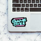 Neon Game over Sticker waterproof vinyl decal for laptop, bike, car & bottle