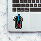 Neon Latte Sticker waterproof vinyl decal for laptop, bike, car & bottle