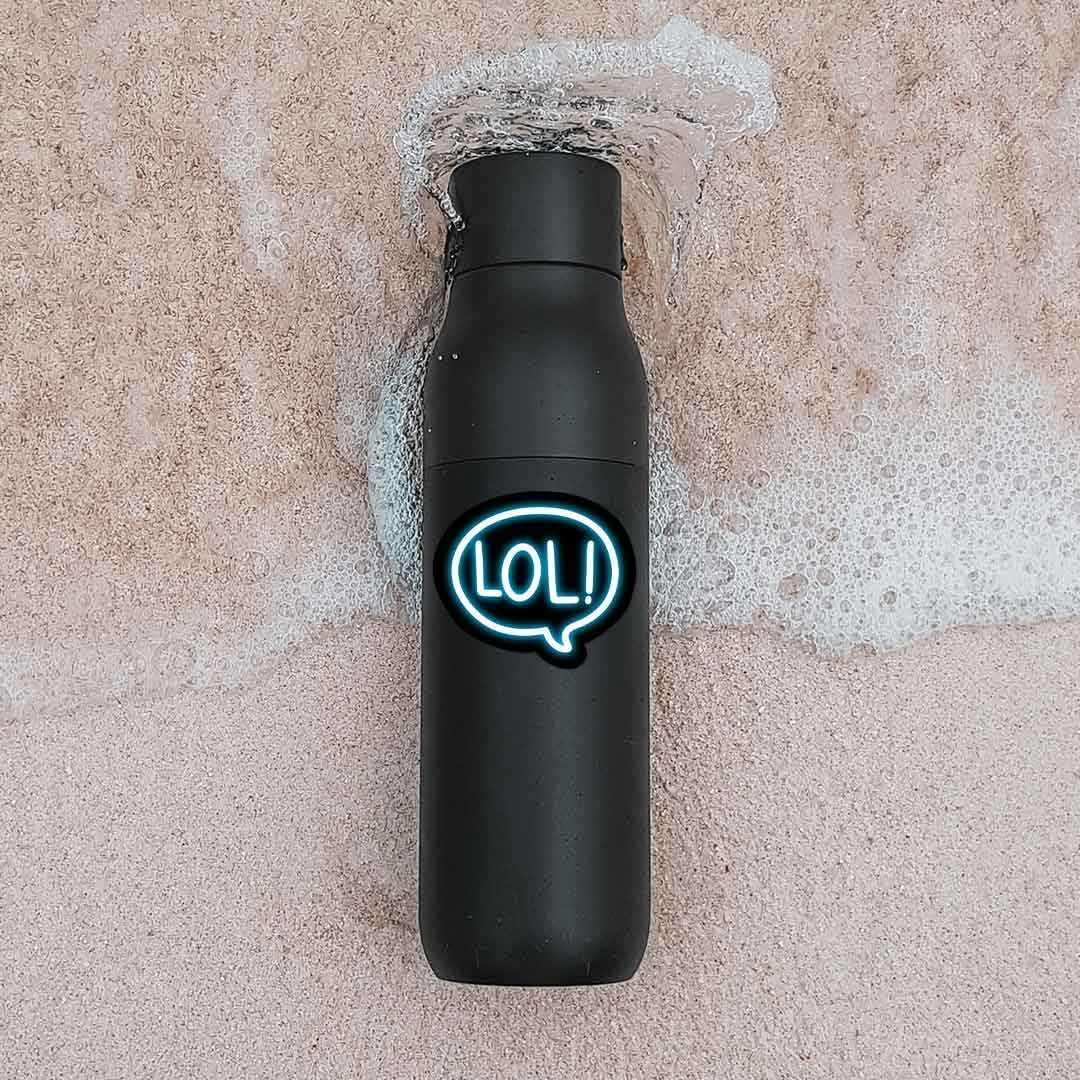 Neon LOL Sticker waterproof vinyl decal for laptop, bike, car & bottle