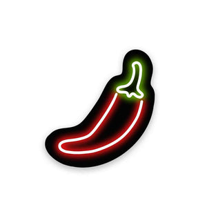 Neon Mirchi Sticker waterproof vinyl decal for laptop, bike, car & bottle