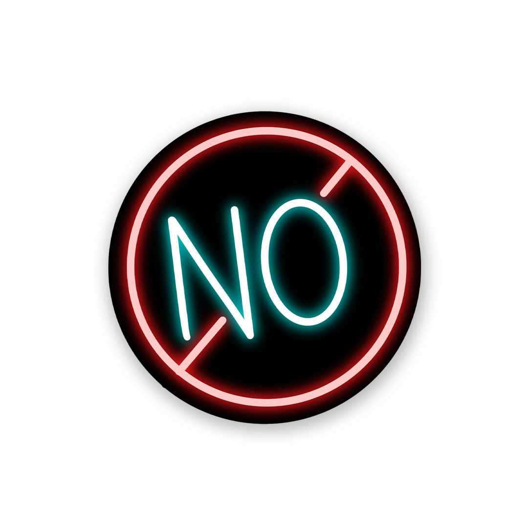 Neon No Sticker - Stickers | STICK IT UP