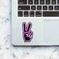 Neon Peace Sticker waterproof vinyl decal for laptop, bike, car & bottle