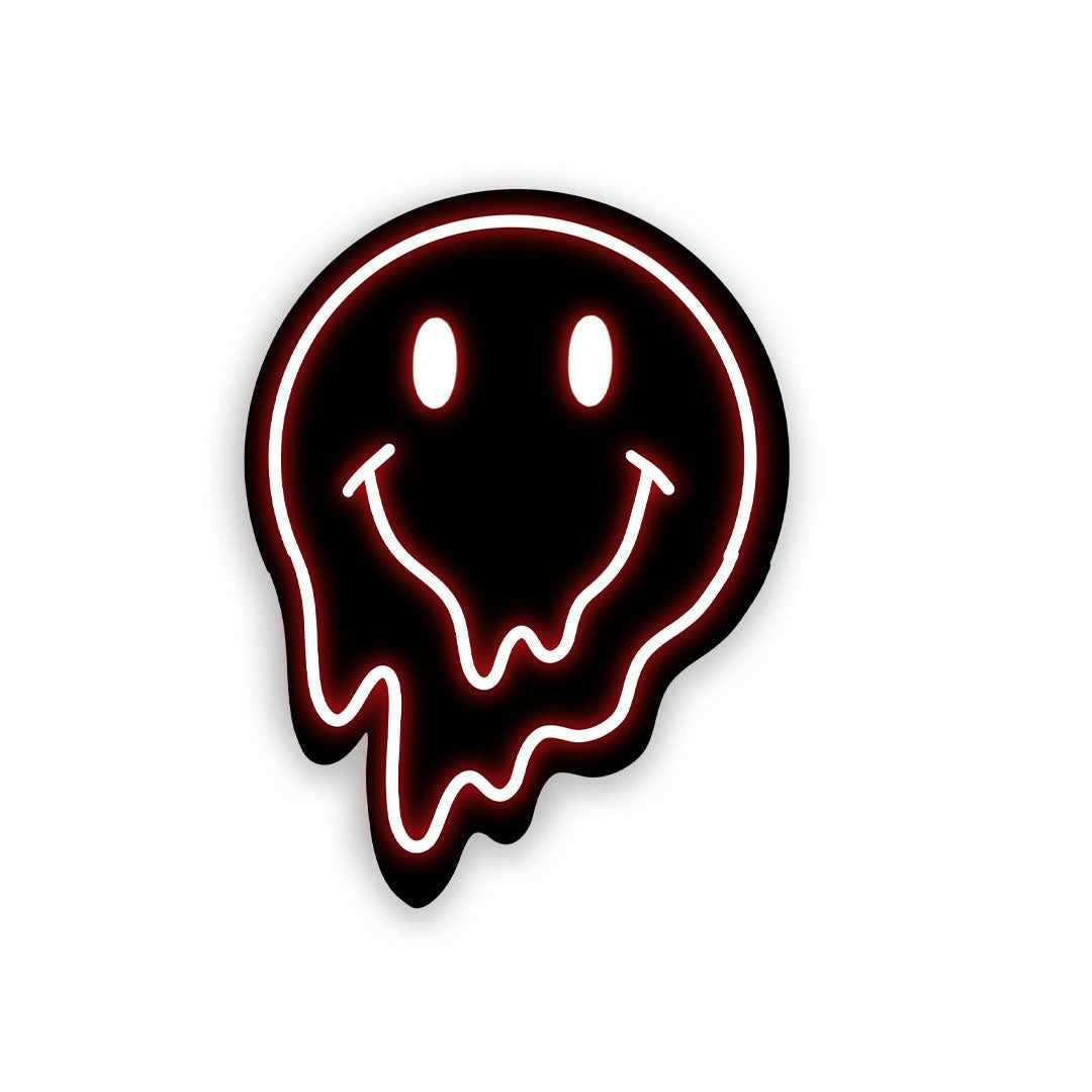 Neon Smiley Sticker - Stickers | STICK IT UP