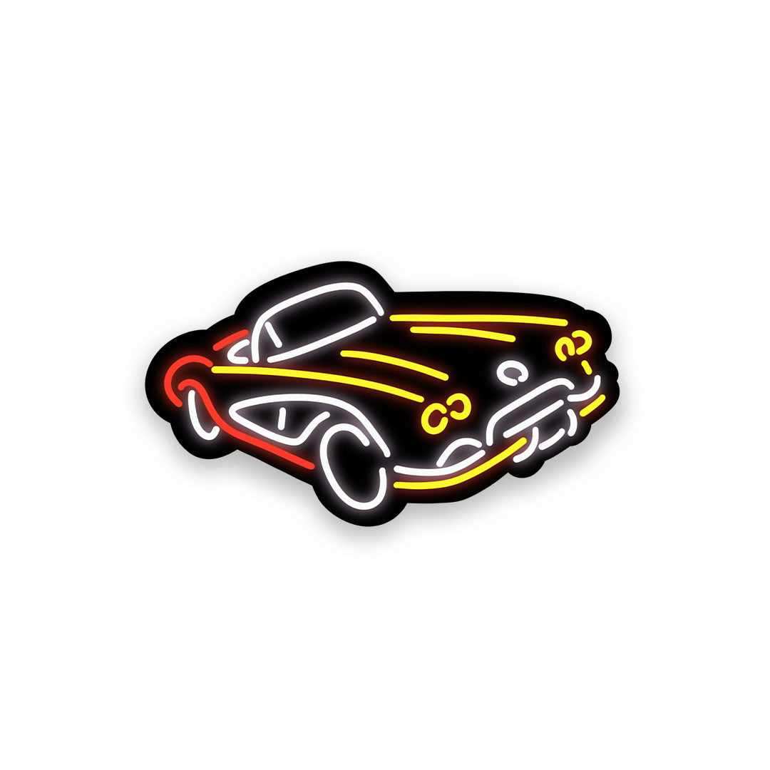 Neon Vintage car Sticker - Stickers | STICK IT UP