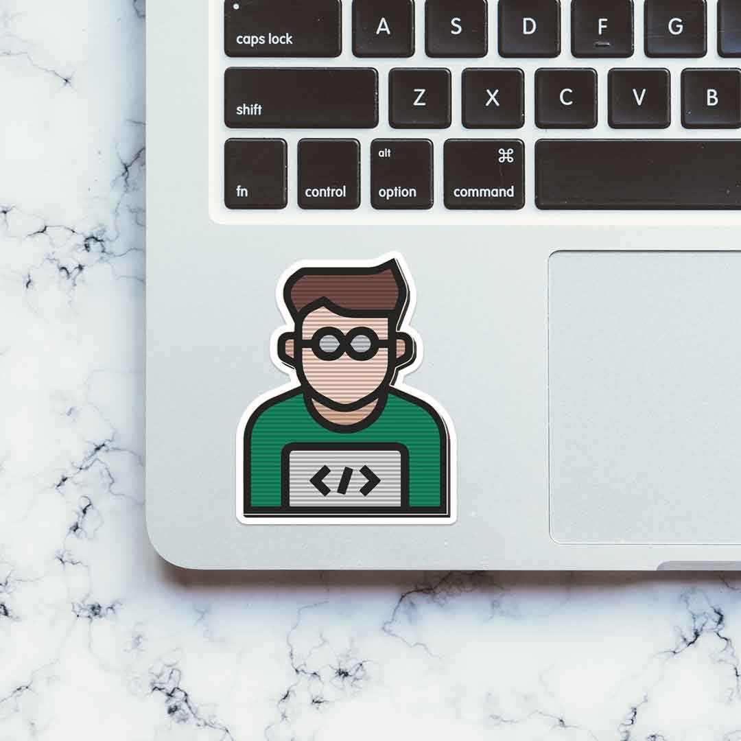 Nerd Alert Sticker waterproof vinyl decal for laptop, bike, car & bottle
