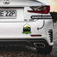 Never Give Up Bumper Sticker waterproof vinyl decal for laptop, bike, car & bottle