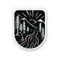 Night Camp Sticker waterproof vinyl decal for laptop, bike, car & bottle