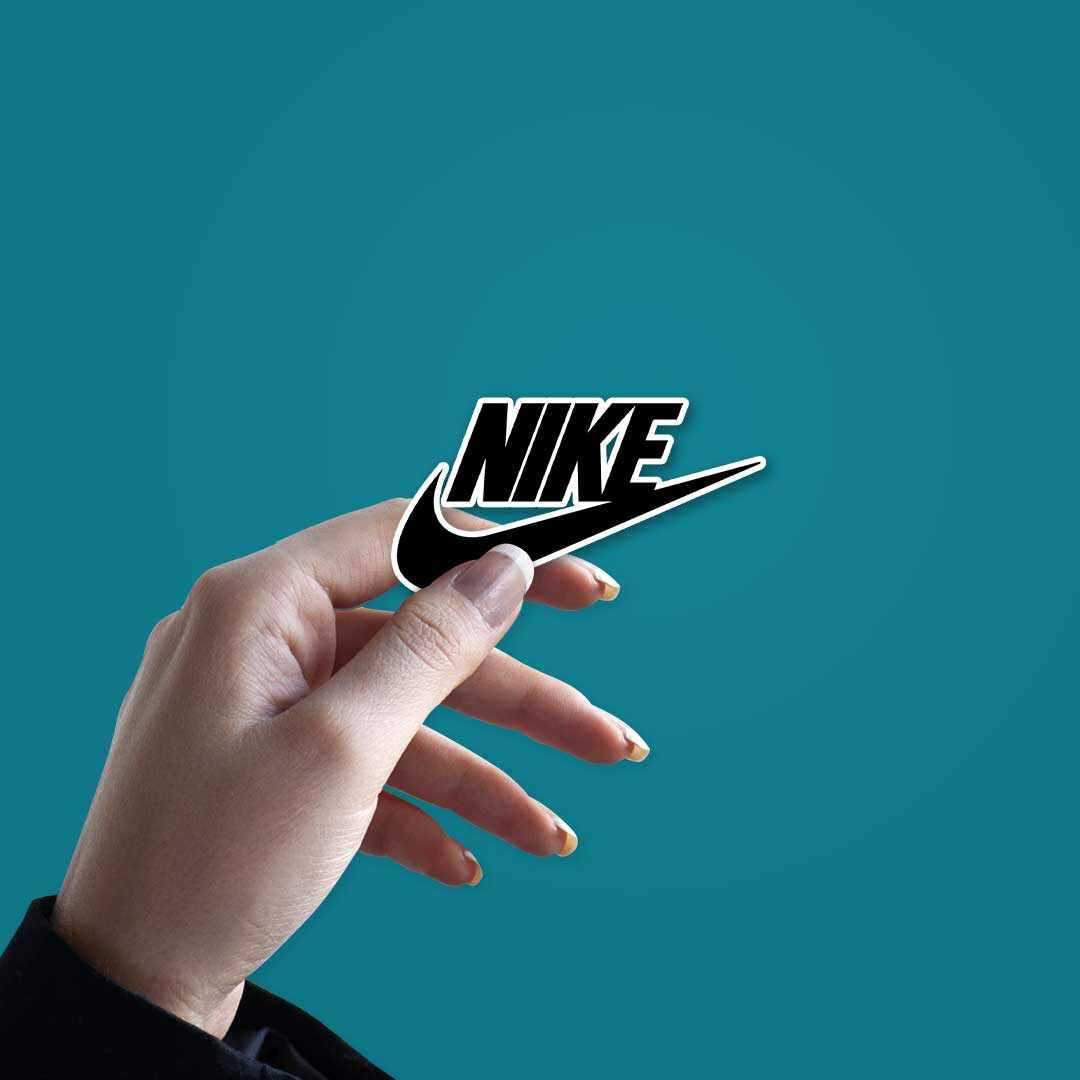 Swoosh Sticker waterproof vinyl decal for laptop, bike, car & bottle